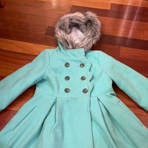 Cat & Jack Girls Winter Peacoat Size M